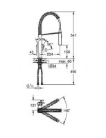 MONOMANDO COCINA EXTRAIBLE EUROCUBE GROHE